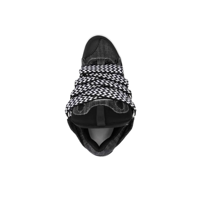 Lanvin Low Top Skateboard Shoes Men's Black-4