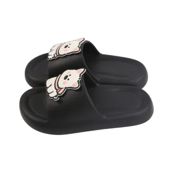 SHIGUDE Sandal Slippers Unisex, Black