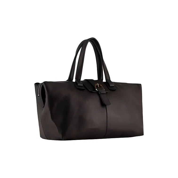 GIORGIO ARMANI Cow Leather Handbag Men's Black-1