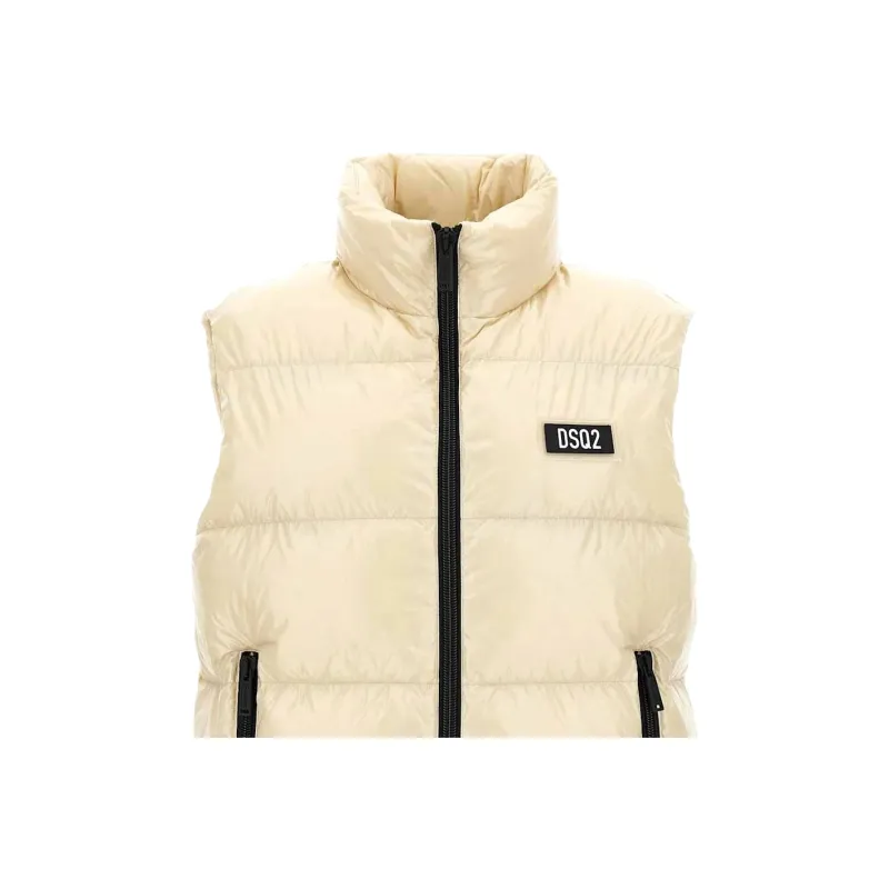 DSQUARED 2 Logo Patch Zipped Padded Gilet-2