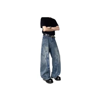 NEAR HERE Jeans Unisex Blue