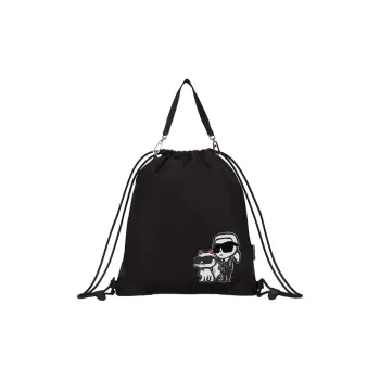 KARL LAGERFELD IKON Polyamide Backpack Unisex Black