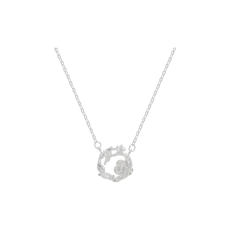 CLARKIA FLOWER S999 Fine Silver Necklaces Unisex-3