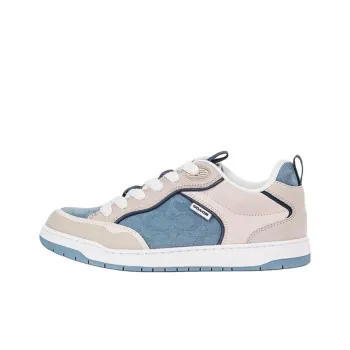 COACH Low Top Skateboard Shoes Women's Gray Blue
