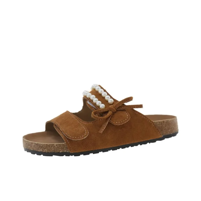 WUJI Rubber Sole Slip Resistant Abrasion Resistant Slide Slippers Women's-16