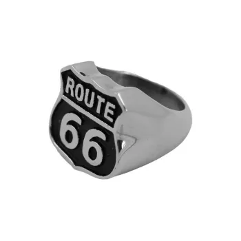 66ROUTE 66 Stainless Steel Rings Unisex