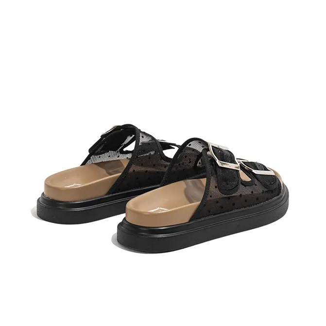 Old Meow Slide Slippers Women's-4