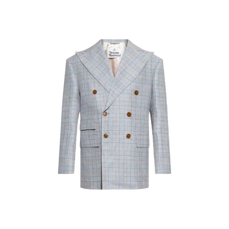 Vivienne Westwood Niesen Double breasted Checked Blazer-0