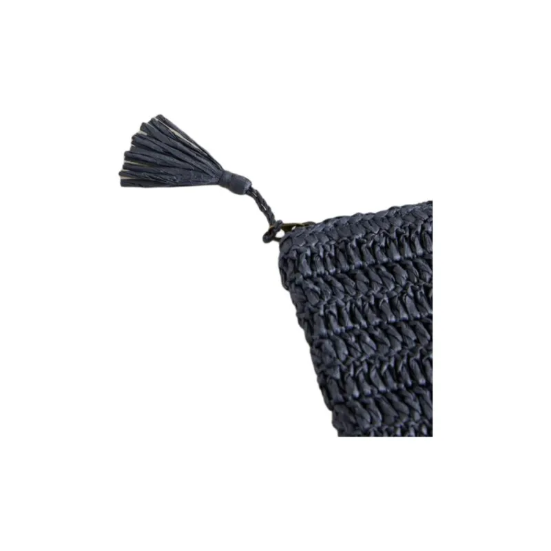 ZARA Cellulose Material Clutch Women's Marine Blue-5