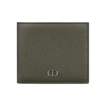 DIOR Grained Calfskin Wallet Men's Green
