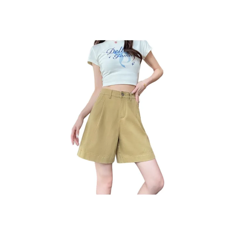 Mu Xiao Xin Denim Shorts Women's-2