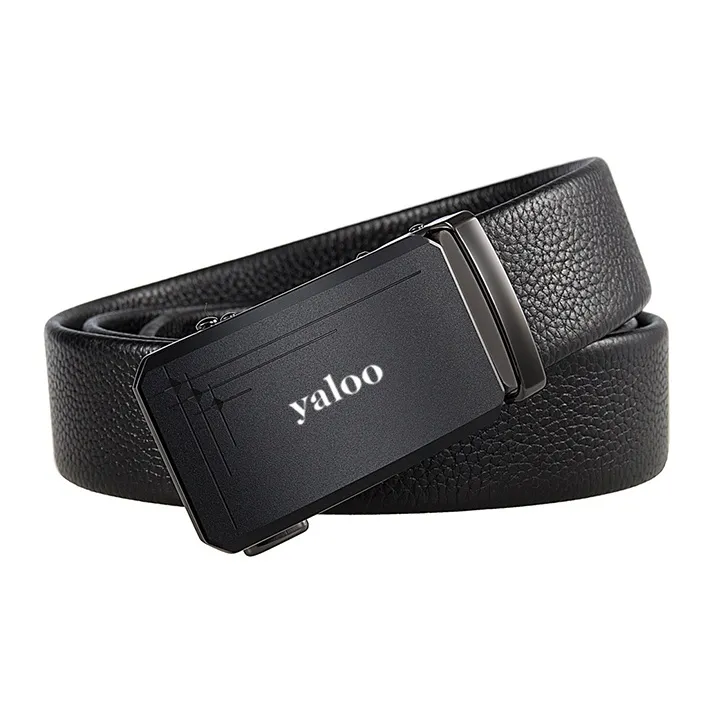 Yalu Top Grain Cow Leather Belts Men's Width 3.5CM-1