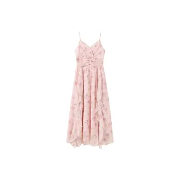 GULIANFEI Slip Dresses Women's Pink Camisole Dress
