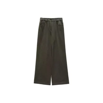 INSUN Jeans Women's Olive Green