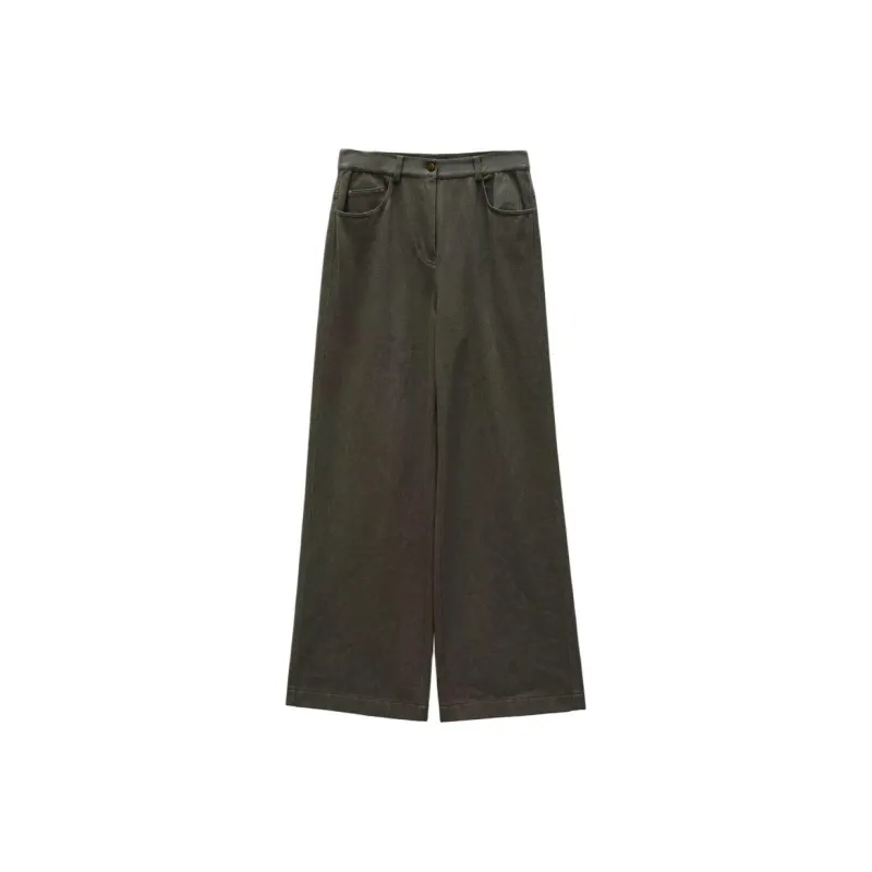 INSUN Jeans Women's Olive Green-0