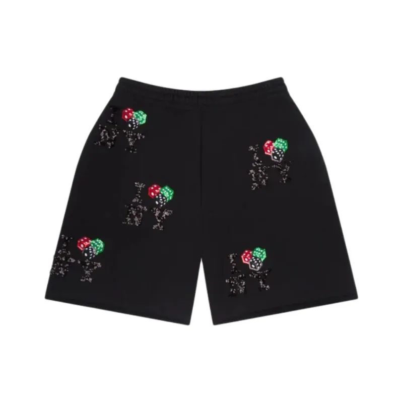 Denim Tears Casual Shorts Unisex Black-1