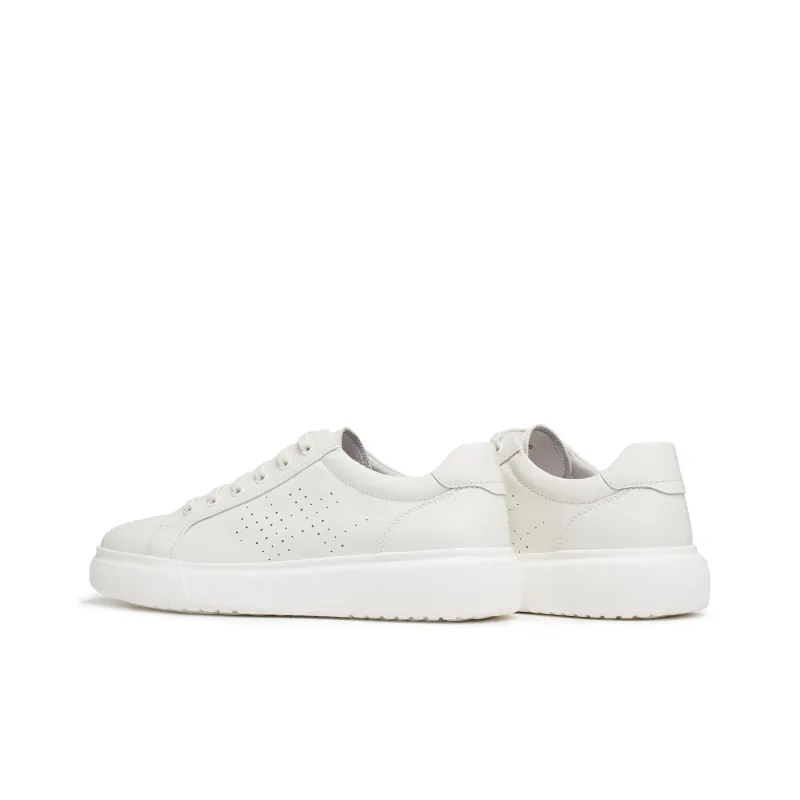 Teenmix Anti Slip Wear Resistant Low Top Skateboard Shoes Men's White-3