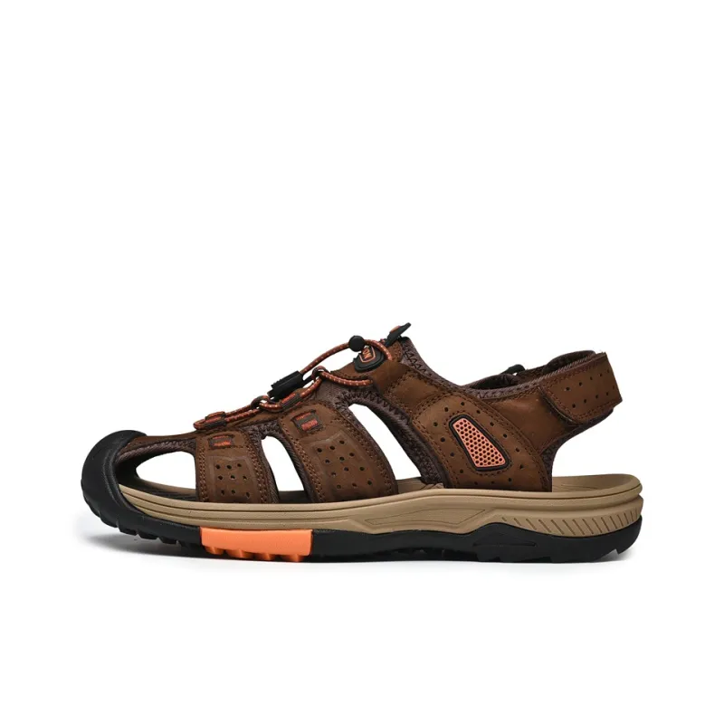 AIPSEN River Trekking Shoes Men's Brown-0