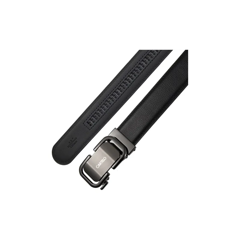 CARTELO Cow Split Leather Belts Men's Width 3.5CM-4