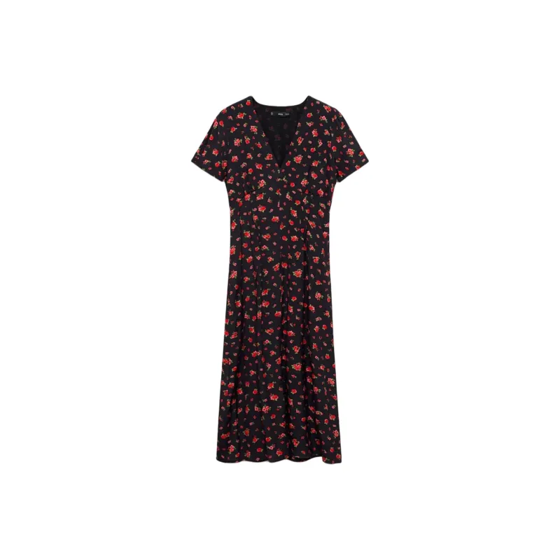 MANGO Short Sleeved Dress Women's-0