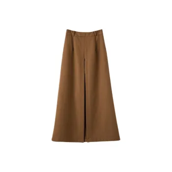 Late White Casual Long Skirt Women's