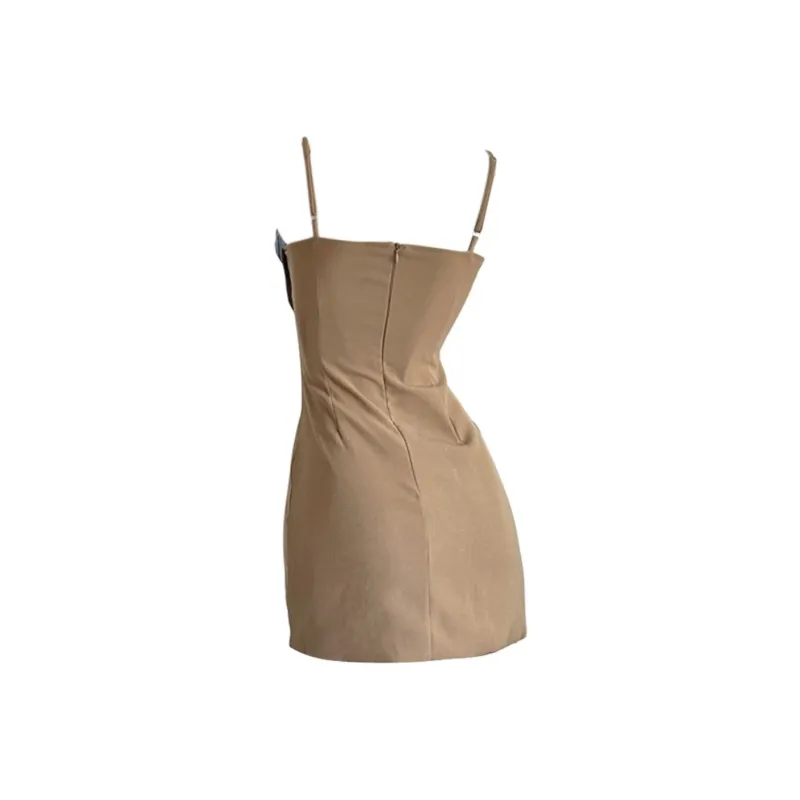 PAZZO Slip Dresses Women's Coffee-1