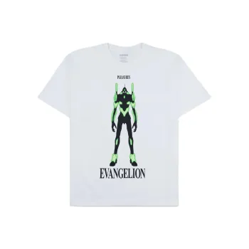 PLEASURES Evangelion Co branded Model T Shirts Unisex White