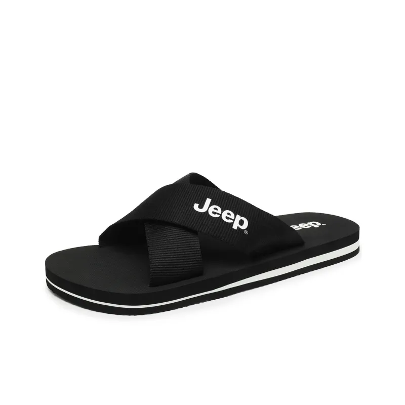 Jeep Slip Resistant Odor Resistant Slide Slippers Unisex-1