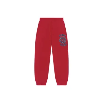 Denim Tears Knitted Sweatpants Unisex Red
