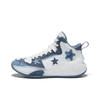 DEVIL AND ANGEL Anti Slip Wear Resistant Low Top Vintage Basketball Shoes Unisex Blue Enchantress