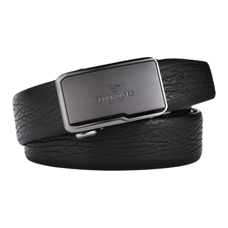 SEPTWOLVES Top Grain Cow Leather Belts Men's Width 3.5CM-0