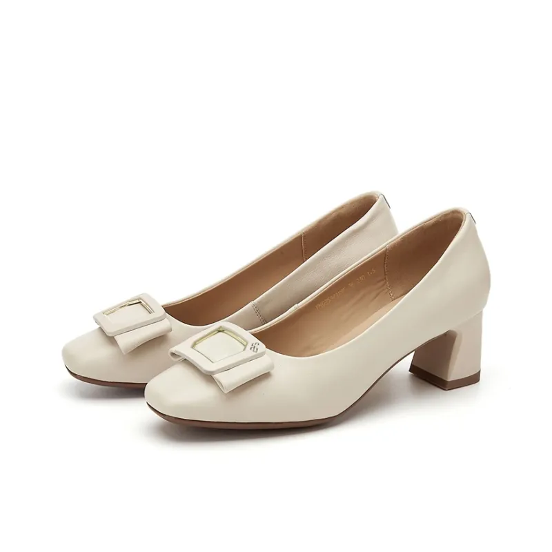 Rich Birds Block Heel High Heels 5cm Women's-8