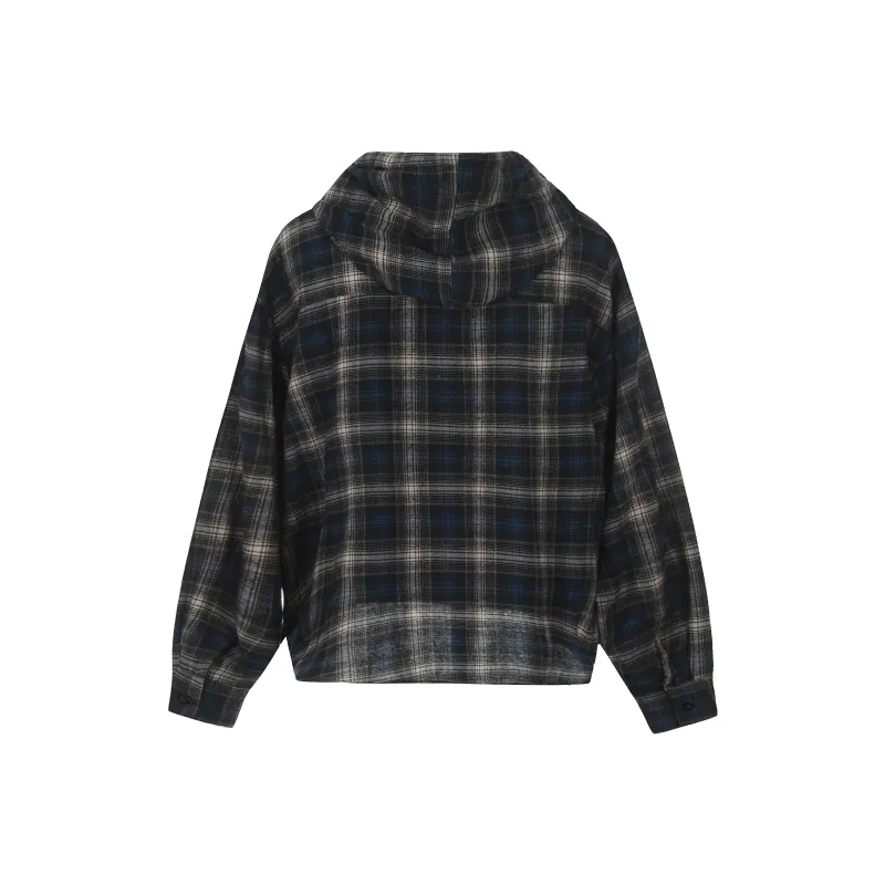CHUANCHUANYEJIA Shirts Women's Blue Gray-1