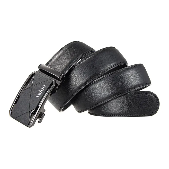 Yalu Cow Split Leather Belts Men's Width 3.5CM-2