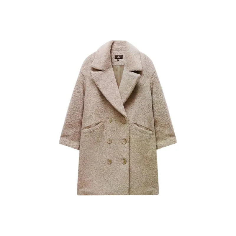 INSUN Coats Women's Light Camel-0