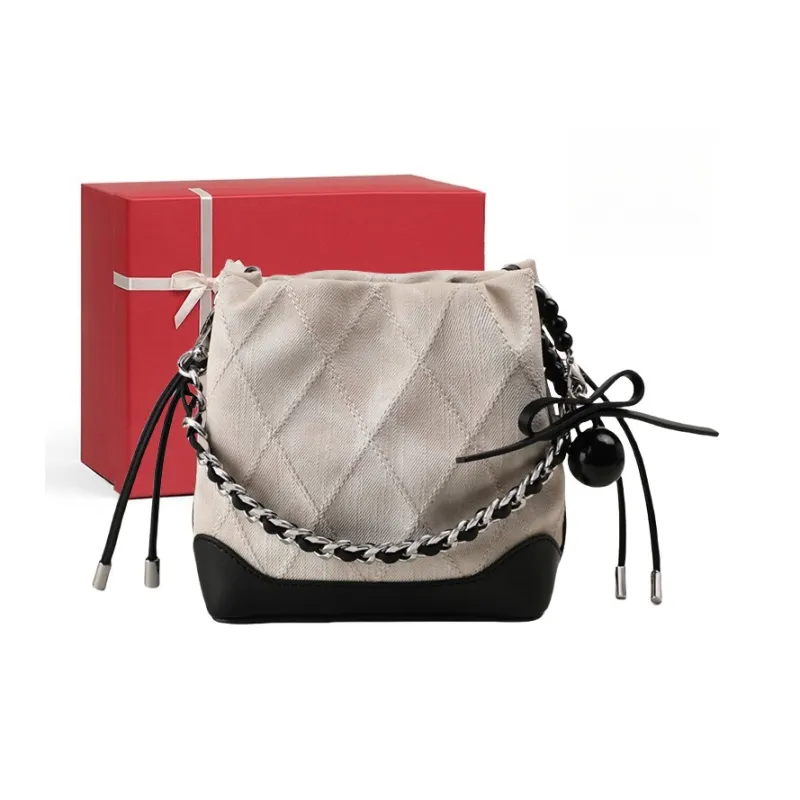 CNNCOO Synthetic Leather Crossbody One Shoulder Handbag Regular Women's Ecru-0