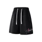 Black Upgraded Polyester-Cotton Side Embroidered