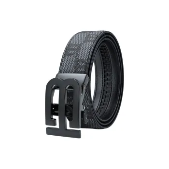 MILLIE'S Polyvinyl Chloride Leather Belts Men's Width 3.5cm