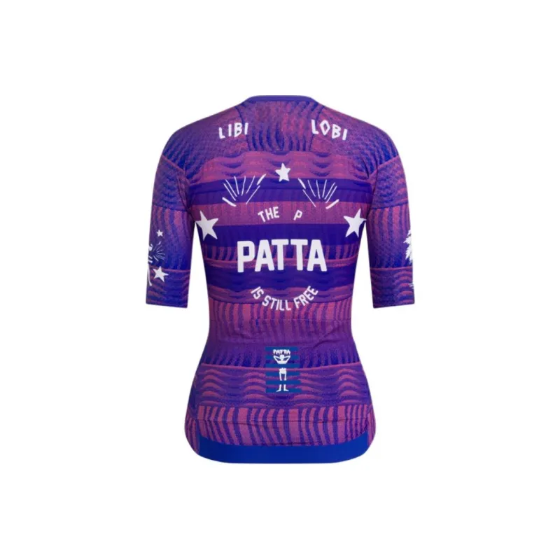 Rapha X Patta RAPHA Collaboration Cycling Clothing Women's Flamingo Pink/Royal Blue-1