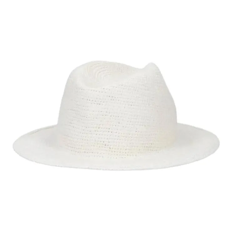 Borsalino Straw Top Hats Men's White-1