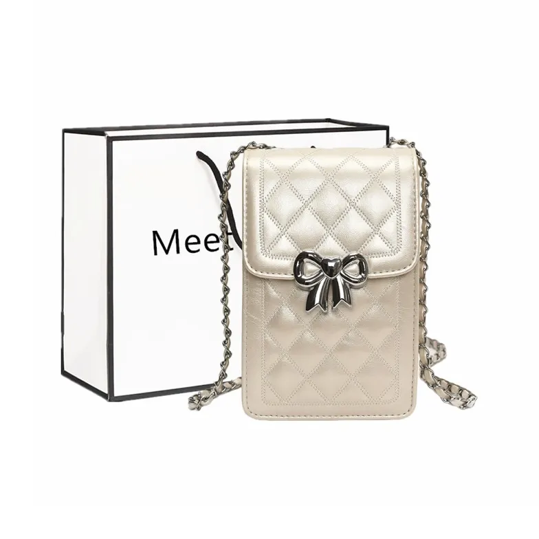 Fitchell PU Crossbody Bag Women's Black/Silver/Pink/White-15