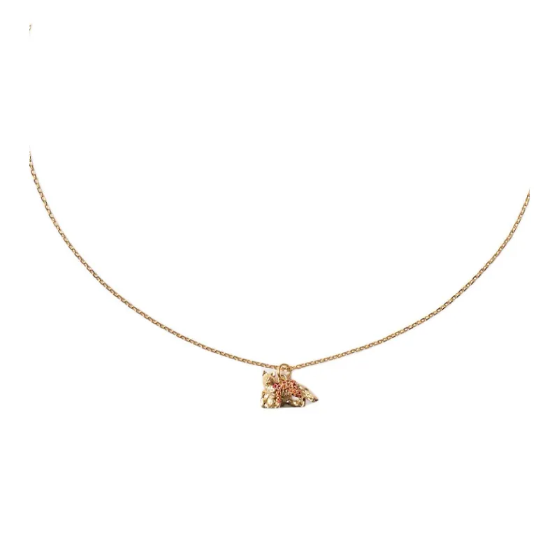 Burberry Gold Plated, Cubic Zircon, Brass Necklaces Women's Gold-0