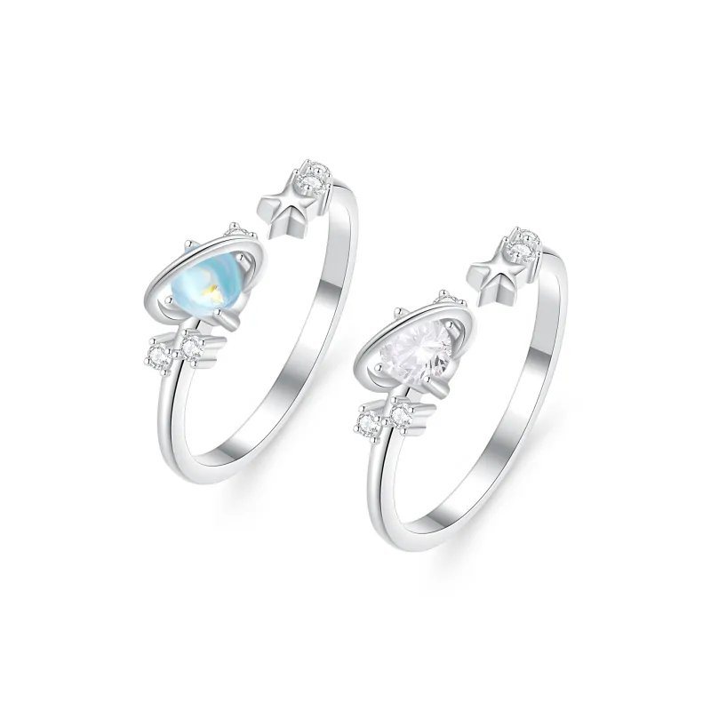 LAOYINFANG S 999 Fine Silver Sterling Silver Rings Women's-0