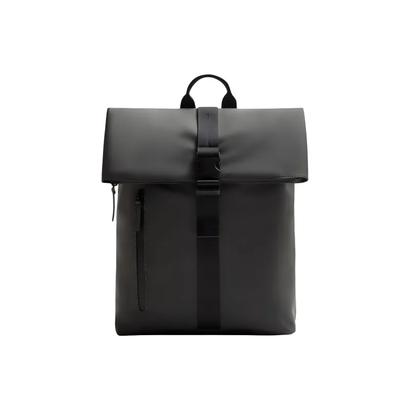 ZARA Polyester Blend With Polyurethane Backpack Men's Gray-0