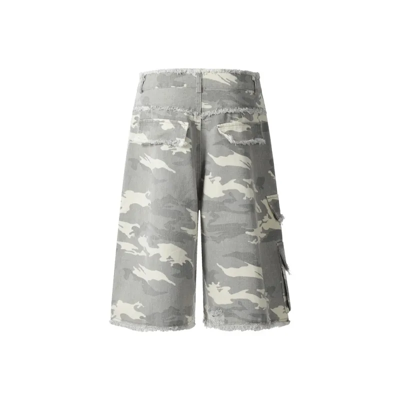 PAINT STAIN Cargo Shorts Unisex-1