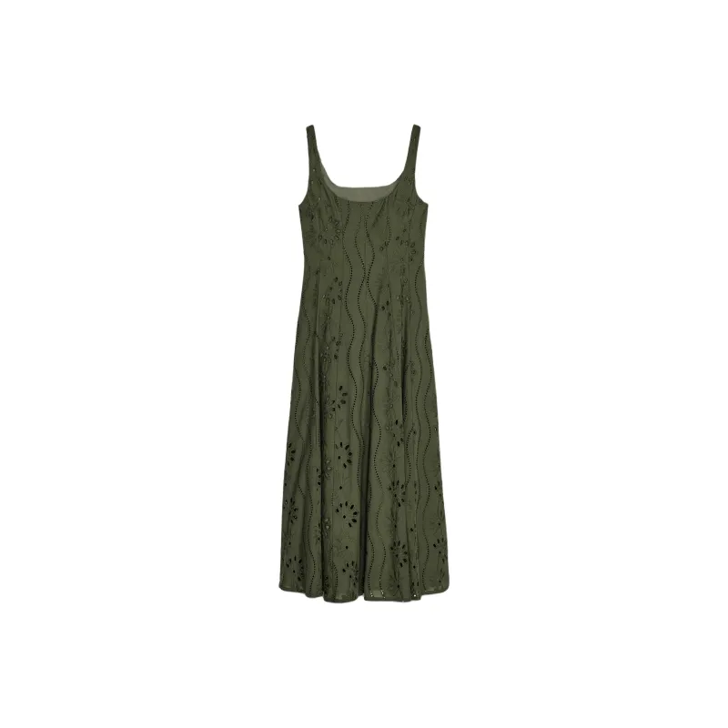 ZARA Slip Dresses Women's Dark Khaki-1
