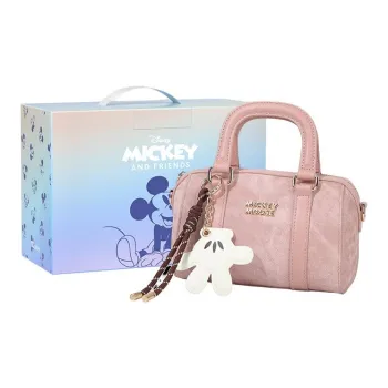 MESUCA Disney Collection Synthetic Leather Shoulder Bag, Crossbody Bag, Handbag, Boston Bag Women's Multicolor