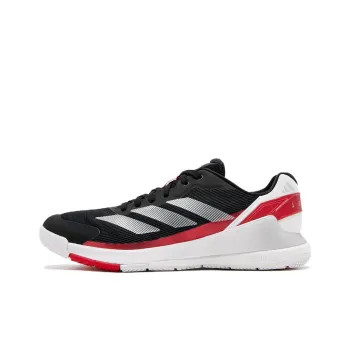 Adidas Crazyquick Padel Anti Slip Wear Resistant Low Top Tennis Shoes Unisex Black White