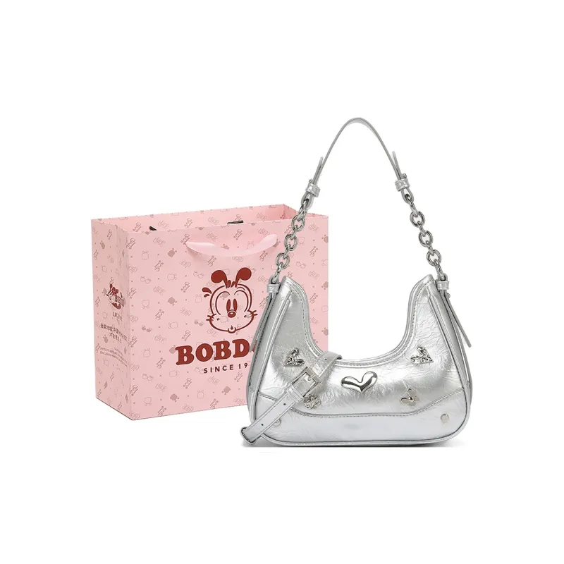BOBDOG PU Crossbody Bag, Shoulder Bag Trumpets Women's Silver-0
