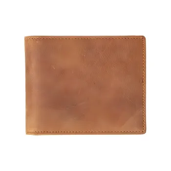 Yalu Polyester With Cow Leather Wallet Men's Vintage Brown/Dark Brown